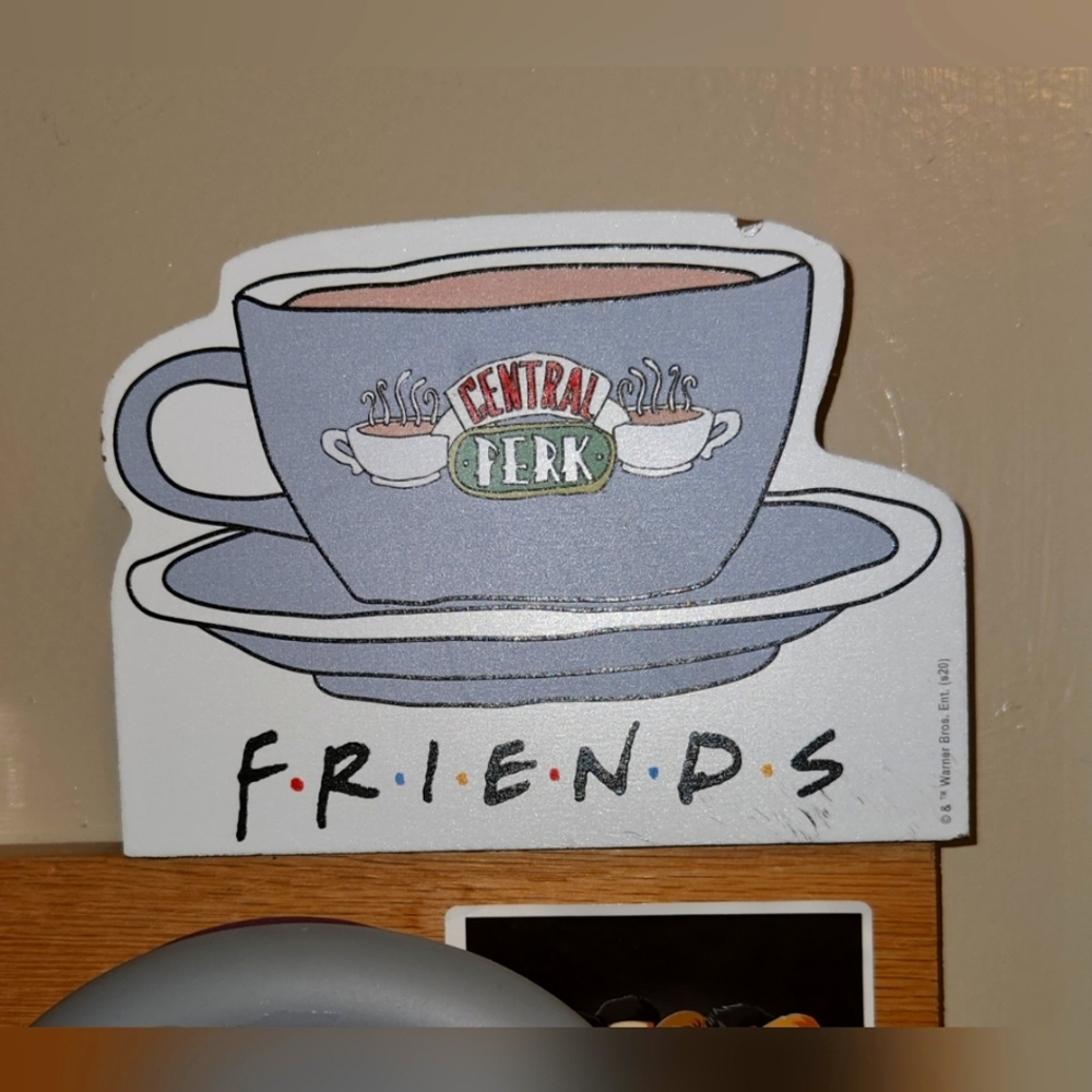 FRIENDS wooden coffee cup sign